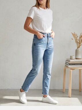Everlane Light Blue High-Rise Slim Jeans - Women 27